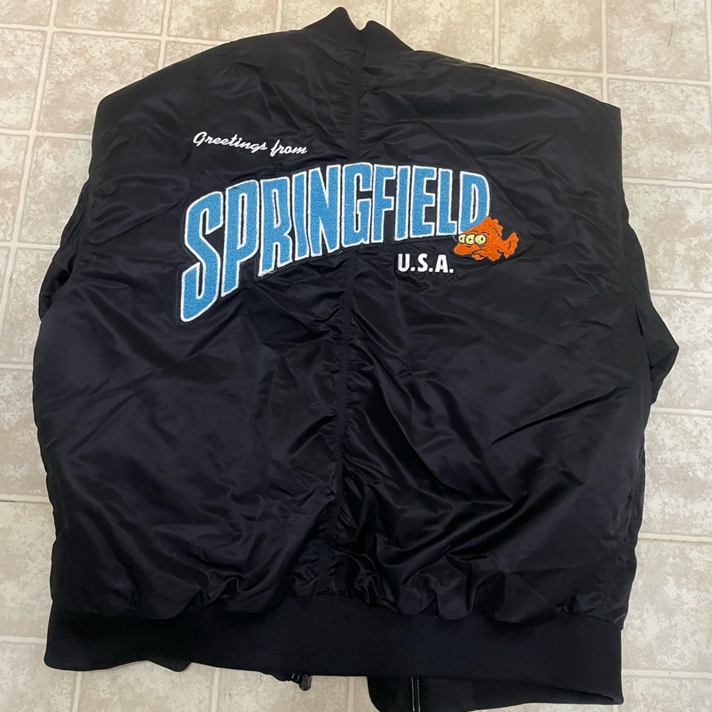 Simpsons Jacket Oversized Fit Bomber Jacket